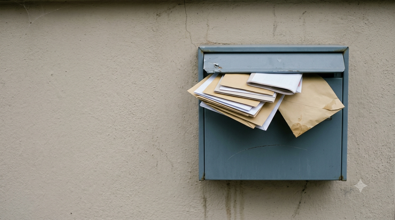 Sozialrecht: ein Bescheid der Behörde im Briefkasten