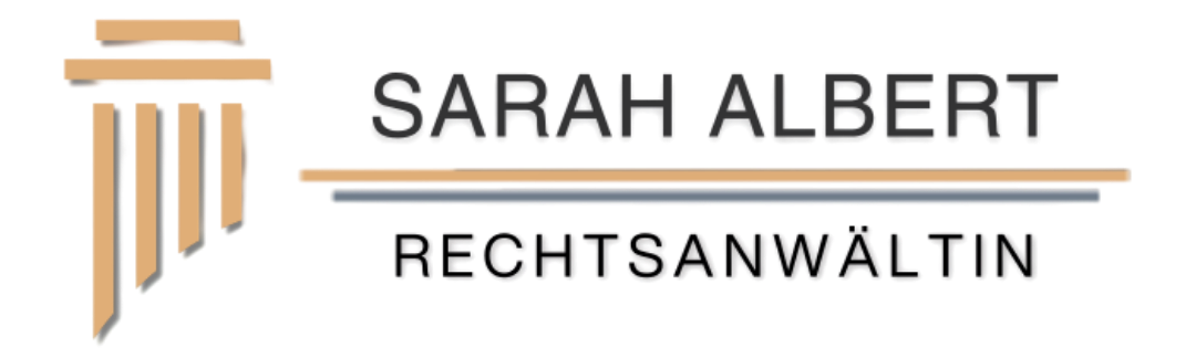 Logo Rechtsanwältin Sarah Albert